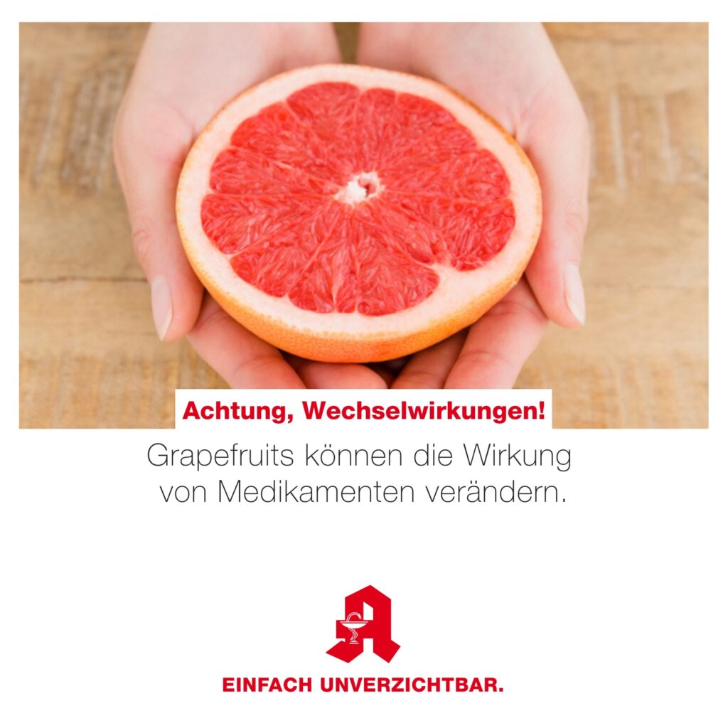Grapefruit kann die Wirkung von Medikamenten verändern