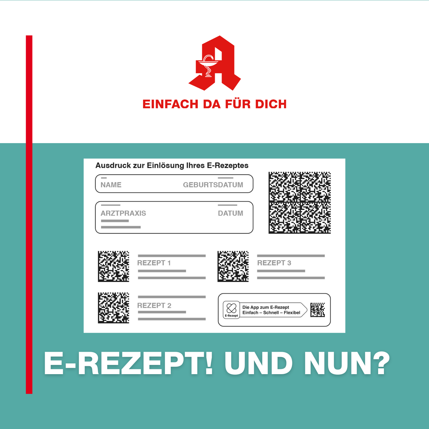Drei E-Rezepte auf einem Ausdruck - Punkt Apotheke Remscheid